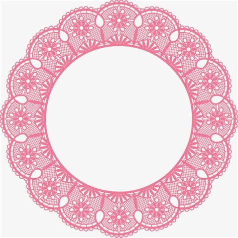 Laço Cor De Rosa Padrão Circular PNG Cor De Rosa O Padrão Circular