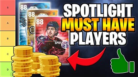 RANKING The BEST Spotlight Cards In NHL 23 HUT Tier List YouTube