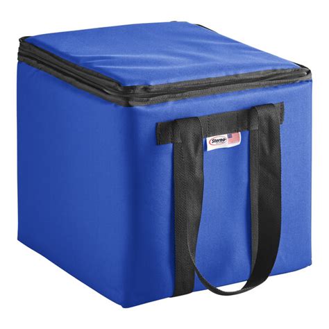 Sterno Customizable 14 12 X 14 12 X 14 2xl Royal Blue Nylon Insulated Delivery Food Carrier