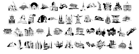 Famous Buildings Font By Manfred Klein Fontriver