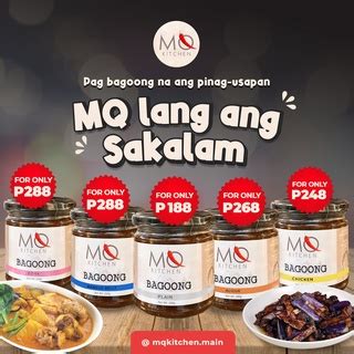 Mq Kitchen Bagoong Plain Pork Chicken Aligue Bangus Belly