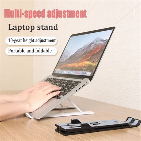 Opvouwbare Hoogte Verstelbare Abs Laptop Stand Dra Grandado