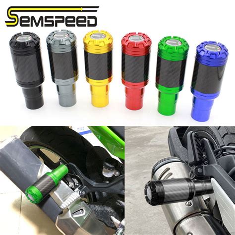 SEMSPEED 8mm Motorcycle Rear Wheel Muffler Exhaust Slider Falling Guard