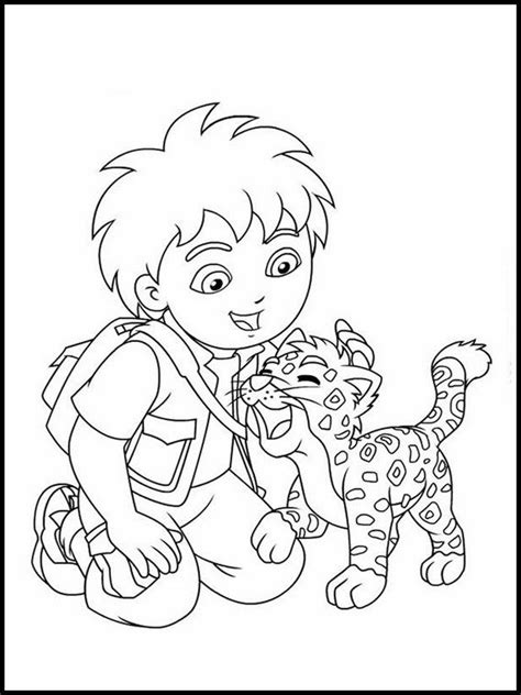 Printable coloring pages for kids Go, Diego! Go! 3 Online Coloring ...