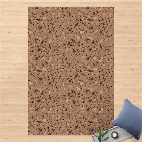 Kork Teppich Detailliertes Terrazzo Muster Massa Hochformat 2 3