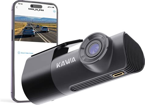 Kawa Dash Cam Front P Mini Dash Cam For Cars With App Voice