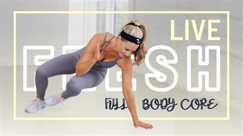 30 Minute Bodyweight Full Body Core Workout Live With Amy Bodyfit By Amy Rapidfire Fitness