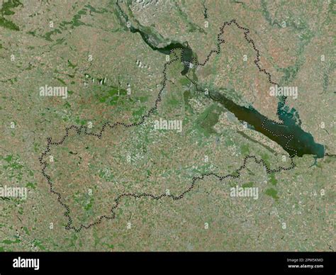 Cherkasy Region Of Ukraine High Resolution Satellite Map Stock Photo