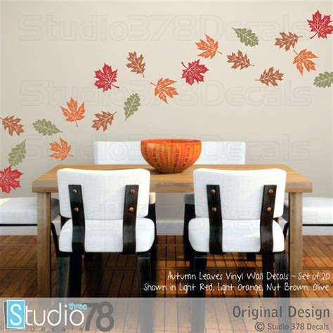 Fall Leaves Wall Decals Autumn Leaves Earth Day Fall - Etsy