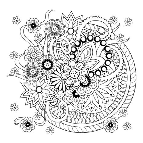 Flores Dibujos Disenos Mandalas Para Colorear