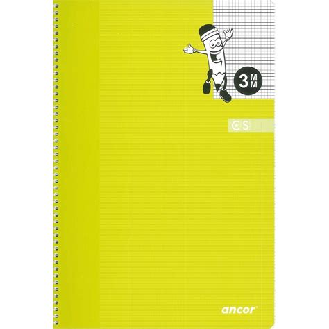 Cuaderno Espiral Ancor Folio H Ancor Sin Licencia Personaje