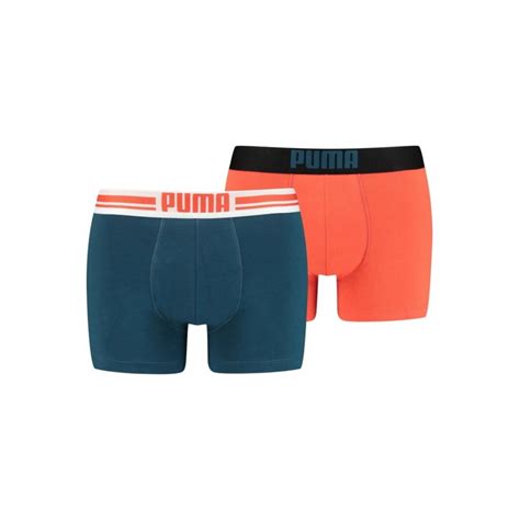 Bipack Boxers Coton Stretch Puma 025 Red Blue 651003001 Homme Prive