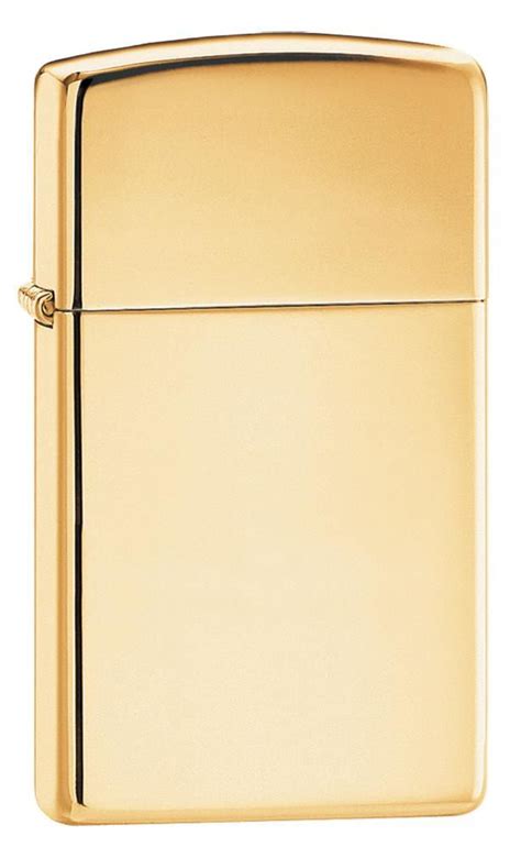 Zippo Slim High Polish Brass Lighter B