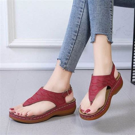 womens wedge sandals open toe summer sandal beach bohemia comfortable