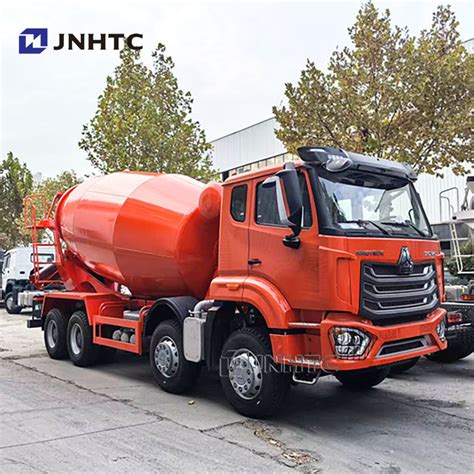 New HOWO 8X4 380HP 12 Wheel Euro 2 4 Concrete Cement Mixer Truck For