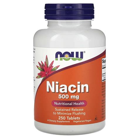 Niacina En Capsulas Now 250 500mg Mi Tienda Vizana