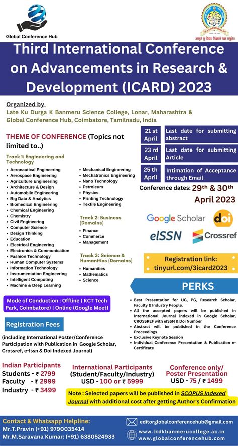 Third International Conference On Advancements In Research And