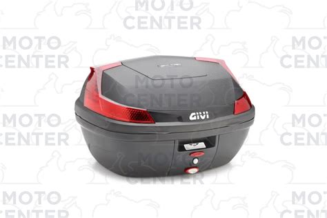 Bauletto Givi Monolock Nero Goffrato B Blade Con Catadiottri Rossi