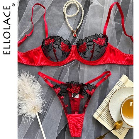 Keolace Ensemble De Soutien Gorge En Dentelle Florale Sous V Tements De