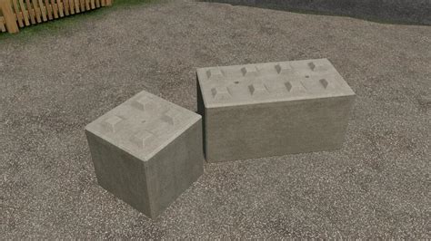 FS19 Concrete Stone Blocks Stackable Prefab V1 0 0 0 Farming