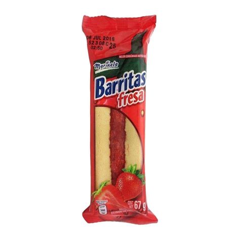 Galletas Con Relleno Marinela Barritas Fresa 67 G Walmart