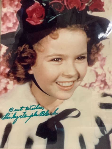 Bid Now Framed Shirley Temple Photo Signed Best Wishes Shirley