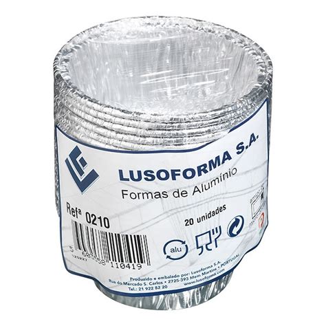 Formas De Alum Nio Pequenas Redondas N Unidades Lusoforma