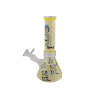 Bong de Vidro Rick and Morty Pequeno 20CM Amarelo FRETE GRÁTIS