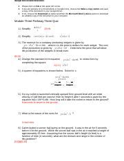 Copy Of Module Three Pathway Three Quiz Revised Google Doc Access