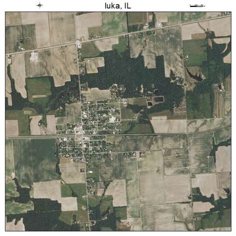 Aerial Photography Map of Iuka, IL Illinois