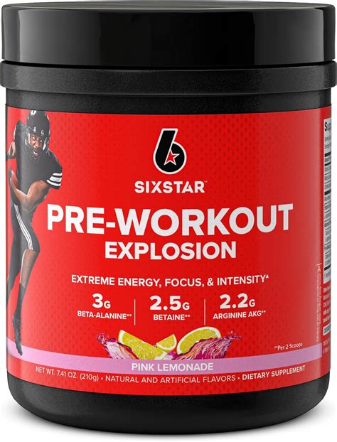 Amazon Six Star Pre Workout Preworkout Explosion Pre Workout