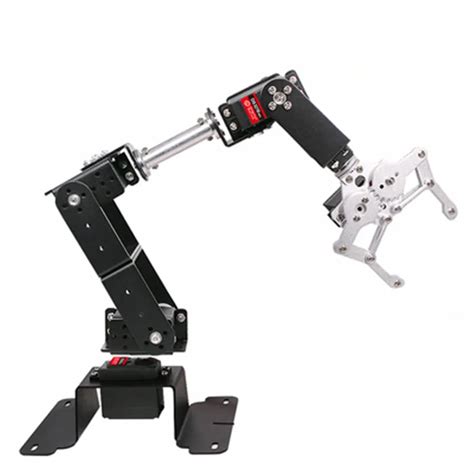 6 DOF DIY Robot Manipulator Metal Alloy Mechanical Arm Clamp Claw Kit