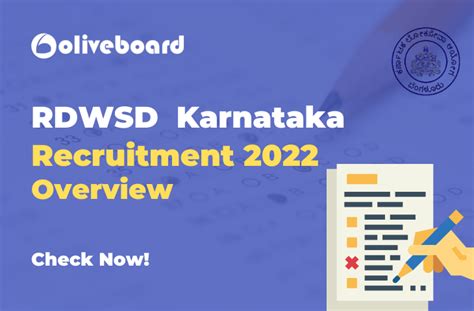 Rdwsd Karnataka Recruitment 2022 Overview Oliveboard