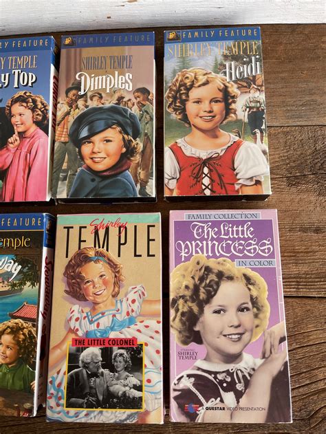 Vintage Shirley Temple VHS Tape Colorized Version Choose Etsy