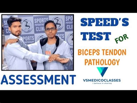 Speed S Test Test For Biceps Tendon Pathology Speed S Test In Hindi