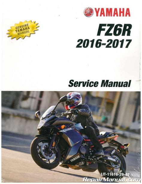 2016 2017 Yamaha Fz6r Motorcycle Service Manual