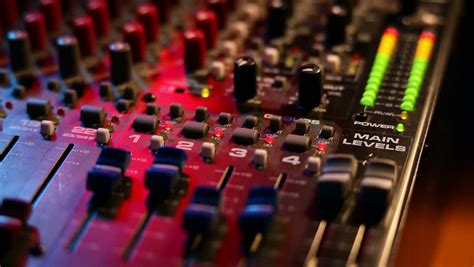 Mixing Board On A Concert Fast Motion Stock Footage Video 6481523