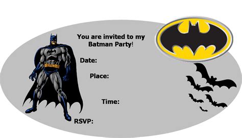 50 Batman Party Invitations Background US Invitation Template