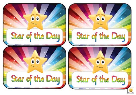 Star of the Day & Star of the Week Award Certificate Templates - Fill ...