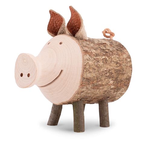 Rustic Wooden Decorative Animal Figurines - Forest Decor