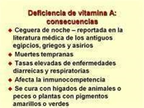 Deficiencia De Vitamina A