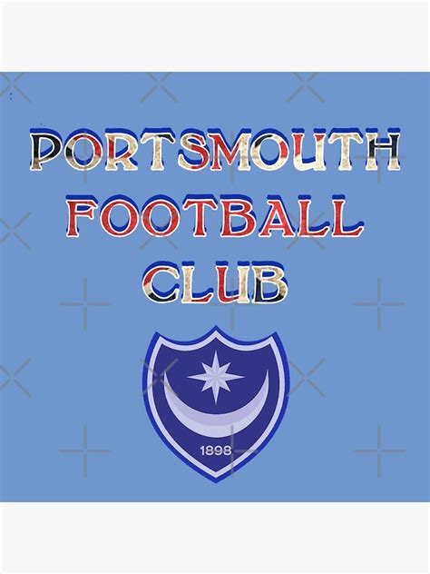 "Portsmouth Football club " Poster for Sale by AntiquePatriot | Redbubble