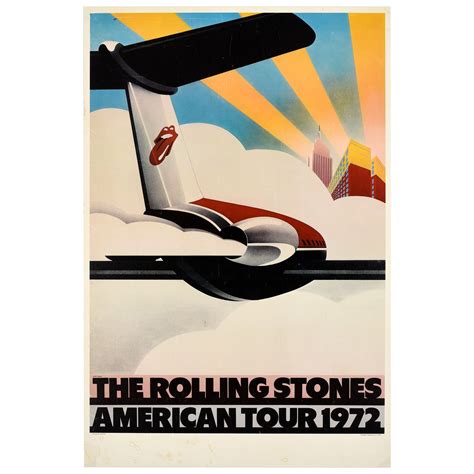 Original Vintage Music Poster The Rolling Stones In Concert Venus Graphic Design For Sale At