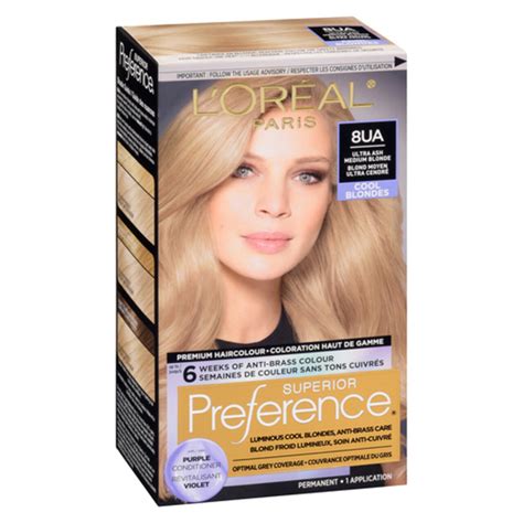 L Oréal Hair Colour Superior Prference UA Ultra Ash Medium Blonde