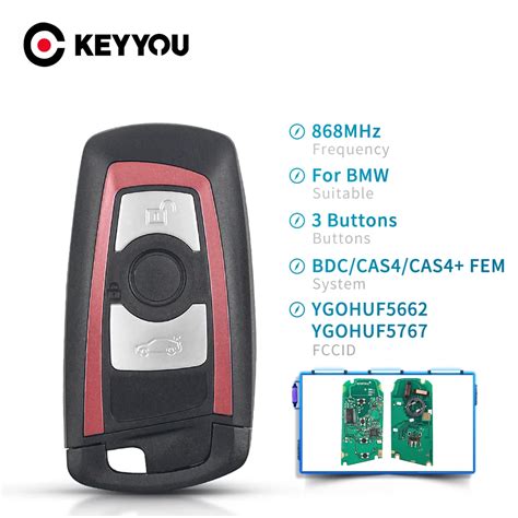 KEYYOU clé télécommande à 434 boutons 868 315 3 4 MHz pour BMW