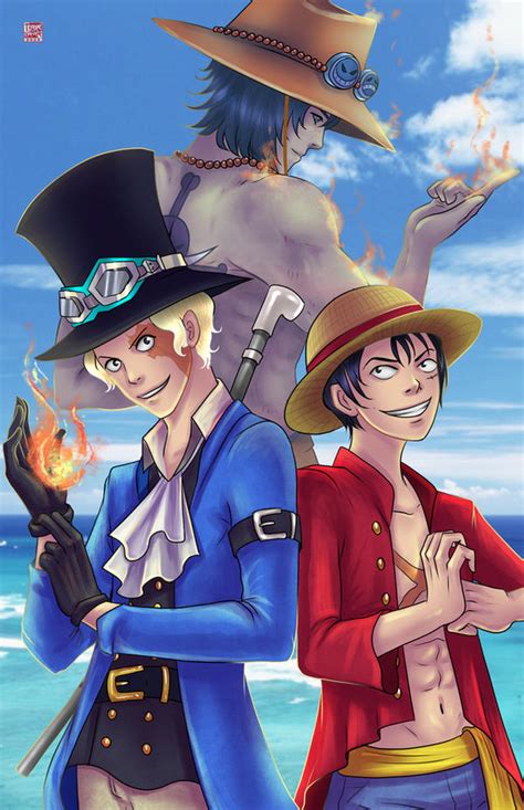 Ace, Luffy, Sabo by TyrineCarver on DeviantArt