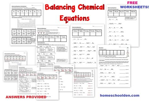 Balancing Chemical Equations Practice Worksheets Balancing Flickr Worksheets Library