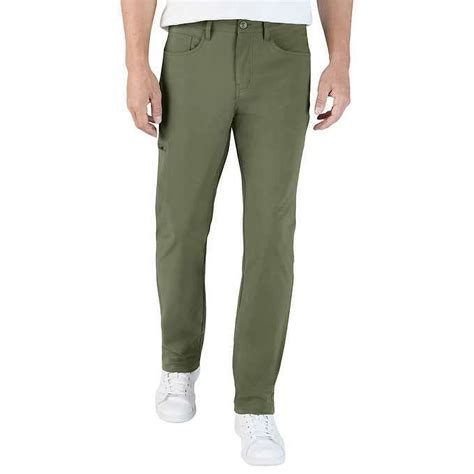 Weatherproof Vintage Mens Regular Fit Flex Tech Pants Olive 34 X 34