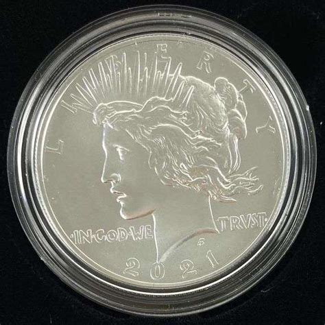 2021 P Peace Silver Dollar Matthew Bullock Auctioneers