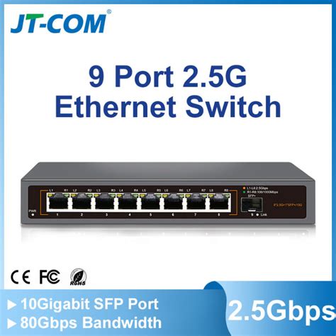 Jt G Ethernet Switch Port Gbase T Network Switcher Rj